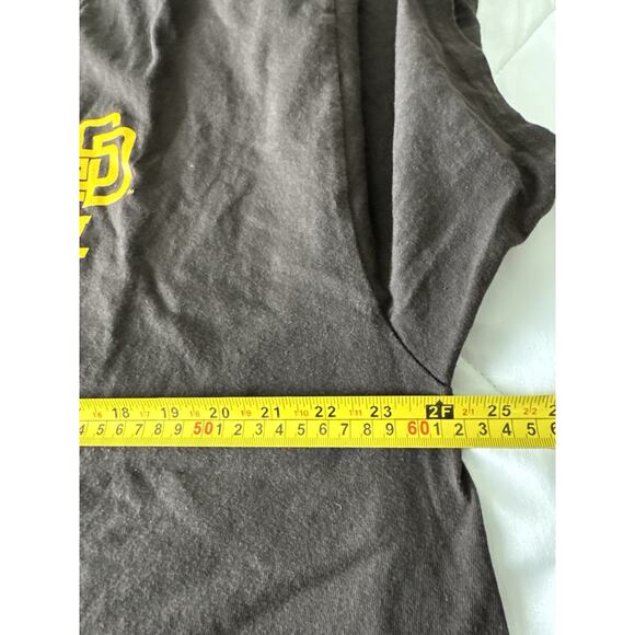 San Diego Padres Unisex Brown Baseball t-shirt by Majestic 2XL/2TG/2EG - Picture 5 of 7